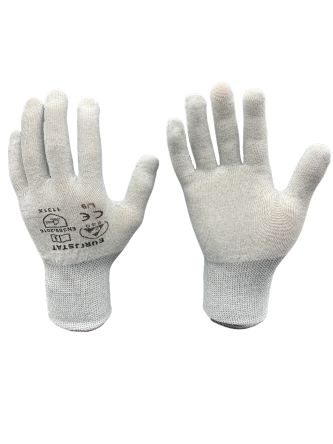 EUROSTAT Grey Polyester ESD Safety Anti-Static Gloves, Size 11 [51-680-0420B]; 261-4560