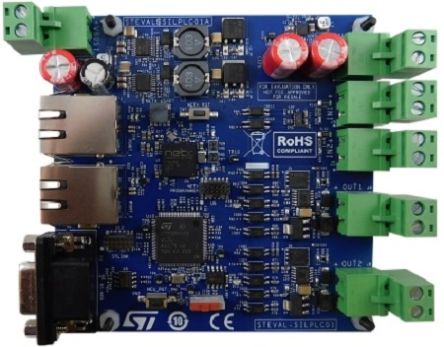 STMicroelectronics Safety-ready industrial PLC evaluation board Digital Power for High-performance Arm Cortex-M7 32-bit [STEVAL-SILPLC01]; 261-5094