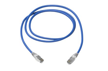HellermannTyton Connectivity, 7m Cat6a, Blue RJ45 to RJ45, S/FTP, Terminated [RJ45C6ABL-7.0M]; 261-5366