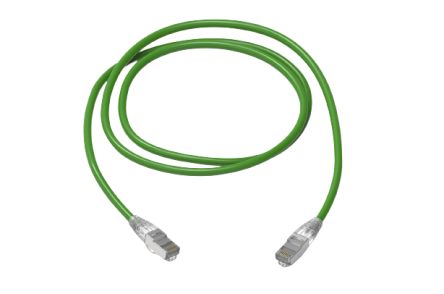 HellermannTyton Connectivity, 5m Cat6a, Green RJ45 to RJ45, S/FTP, Terminated [RJ45C6AGN-5.0M]; 261-5371