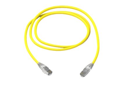 HellermannTyton Connectivity, 3m Cat6a, Yellow RJ45 to RJ45, S/FTP, Terminated [RJ45C6AYL-3.0M]; 261-5390