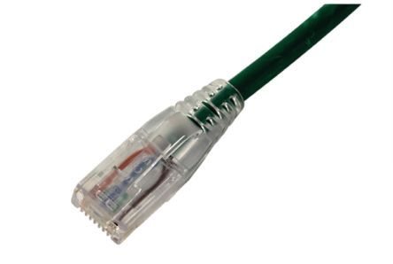 HellermannTyton Connectivity, 10m Cat6, Green RJ45 to RJ45, Unshielded, Terminated [RJ45NGB-10.0MGN]; 261-5403