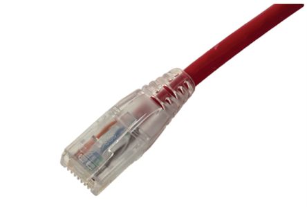 HellermannTyton Connectivity, 7m Cat6, Red RJ45 to RJ45, Unshielded, Terminated [RJ45NGB-7.0MRD]; 261-5433