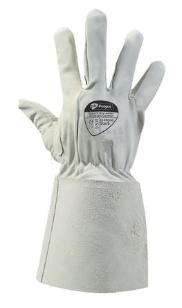 Polyco Healthline Grey Leather Electrical Safety Work Gloves, Size 10, Leather Coating [RE-PRO/NB-10]; 261-8061