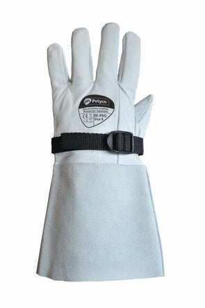 Polyco Healthline Grey Leather Electrical Safety Work Gloves, Size 12, Leather Coating [RE-PRO-12]; 261-8068