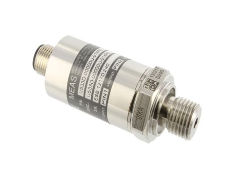 TE Connectivity MEAS U5300 Series Pressure Sensor, 0bar Min, 2bar Max, Absolute Reading [U5354-000002-002BA]; 261-8130