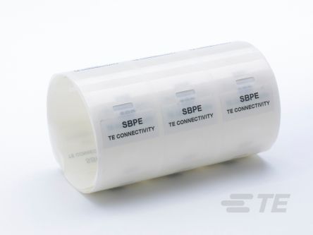 TE Connectivity SBPE Adhesive Cable Marker, Yellow, Pre-printed "SBPE", 12.1 → 35.9mm Cable, for Cables, Wires, [CR4925-000]; 261-8152