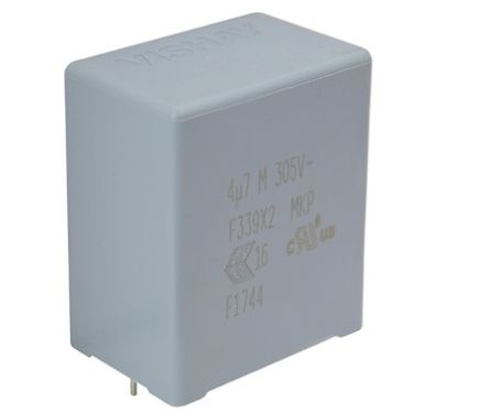 Vishay F339X2 Polypropylene Film Film Capacitor, 305V ac, ±20%, 1.5μF, Through Hole [F339X251530MKM2T0]; 261-9802
