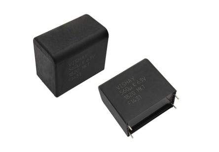 Vishay MKT1820 Metallized Polyester Film Film Capacitor, 100V dc, ±10%, 6.8μF, Through Hole [MKT1820568015]; 261-9819