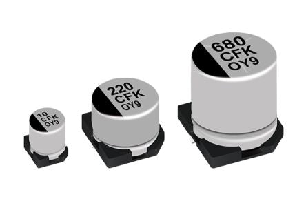 Panasonic 2200μF Aluminium Electrolytic Capacitor 25V dc, Surface Mount - EEVFK1E152M [EEVFK1E152M]; 262-1636
