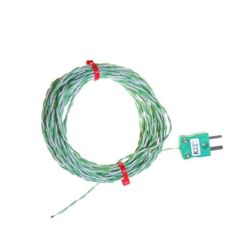 RS PRO Type K Thermocouple 2m Length, 1/0.315mm Diameter, -75°C → +250°C [0]; 262-3197