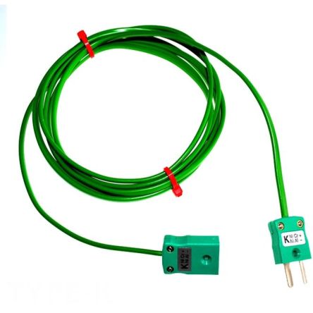 RS PRO Type K Thermocouple Cable/Wire Extension Lead, 5m, Unscreened, PVC Insulation, +105°C Max, 7/0.2mm [0]; 262-3225