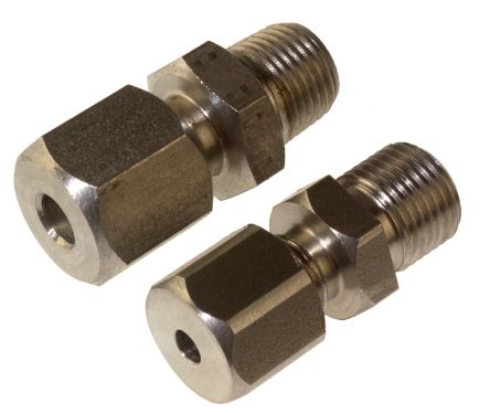RS PRO 1/8 BSPT Compression Fitting for Use with Thermocouple or PRT Probe, 1.5mm Probe [0]; 262-3230