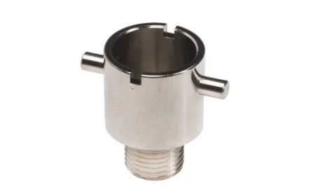 RS PRO 1/8 BSPP Bayonet Adapter for Use with Temperature Sensor, RoHS Standard [0]; 262-3234
