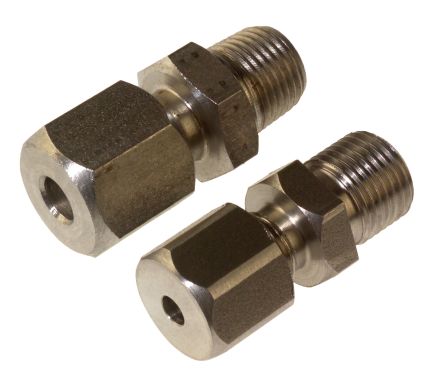 RS PRO 1/4 BSPP Compression Fitting for Use with Thermocouple or PRT Probe, 6mm Probe [0]; 262-3246
