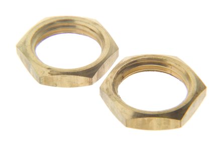 RS PRO 1/8 BSPP Brass Locknut for Use with Thermocouple or PRT Probe, RoHS Standard [0]; 262-3249