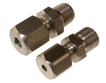 RS PRO 1/8 BSPP Compression Fitting for Use with Thermocouple or PRT Probe, 1mm Probe [0]; 262-3255