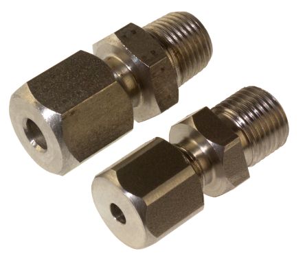 RS PRO 1/8 BSPT Compression Fitting for Use with Thermocouple or PRT Probe, 1mm Probe [0]; 262-3256