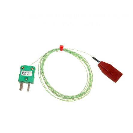RS PRO Type K Rubber Patch Thermocouple 1m Length, 40 x 13 x 5mm Diameter, -50°C → +150°C [0]; 262-3283