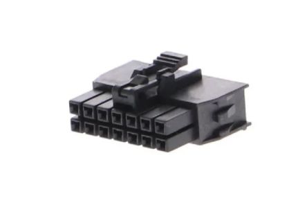 Molex Receptacle Crimp Connector Housing, 2.5mm Pitch, 14 Way, 2 Row [1053081214]; 262-3456