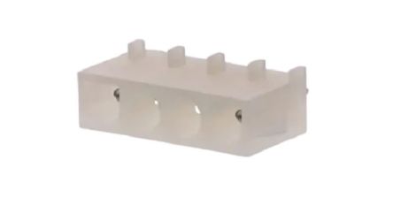 Molex 42002 Series Vertical Through Hole PCB Header, 4 Contact(s), 6.35 mm Pitch, 1 Row(s), Shrouded [10845040]; 262-3462