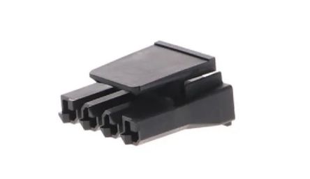 Molex Receptacle Crimp Connector Housing, 7.5mm Pitch, 4 Way, 1 Row [1726722004]; 262-3474