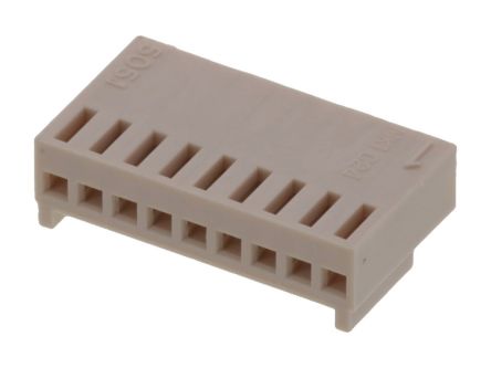 Molex Receptacle Crimp Connector Housing, 2.5mm Pitch, 9 Way, 1 Row [22011092]; 262-3485
