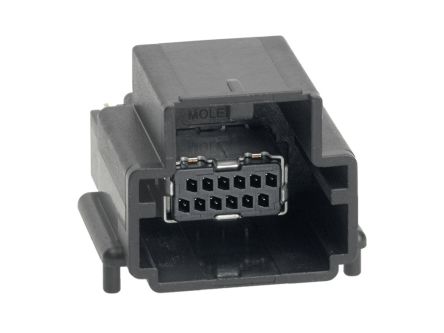 Molex 34861 Series Right Angle PCB Header, 12 Contact(s), 1.27 mm Pitch, 2 Row(s) [348611406]; 262-3491