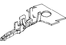 Molex 35044 Series Male Crimp Terminal, Crimp or Compression Termination [350449102]; 262-3495