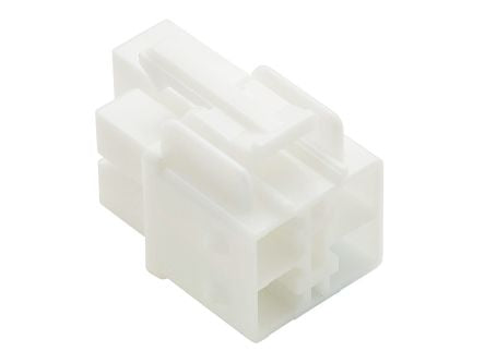 Molex Plug Crimp Connector Housing, 6.2mm Pitch, 4 Way, 2 Row [351510410]; 262-3508