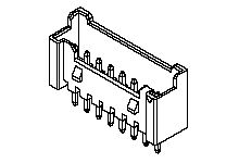 Molex 35362 Series Vertical PCB Header, 12 Contact(s), 2 mm Pitch, 1 Row(s), Shrouded [353621250]; 262-3520
