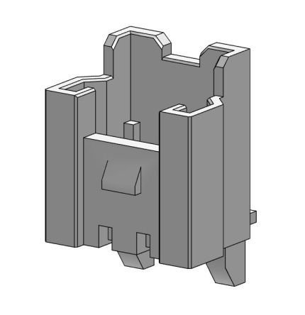 Molex 35363 Series Right Angle Right Angle, Through Hole PCB Header, 2 Contact(s), 2 mm Pitch, 1 Row(s), Shrouded [353630260]; 262-3522