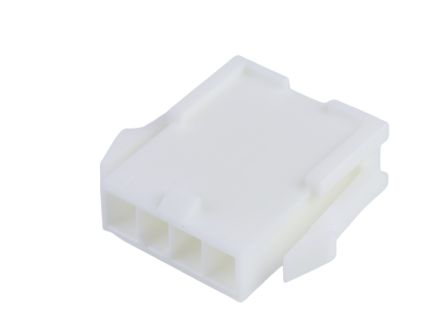 Molex Plug Crimp Connector Housing, 4.2mm Pitch, 4 Way, 1 Row [39014043]; 262-3544