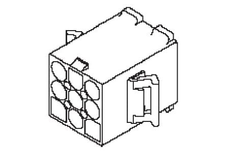 Molex Plug Crimp Connector Housing, 6.7mm Pitch, 15 Way, 3 Row [39036150]; 262-3557