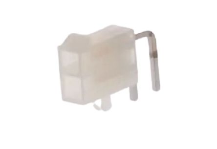 Molex 5569 Series Right Angle Through Hole PCB Header, 2 Contact(s), 4.2 mm Pitch, 2 Row(s), Shrouded [39301021]; 262-3559