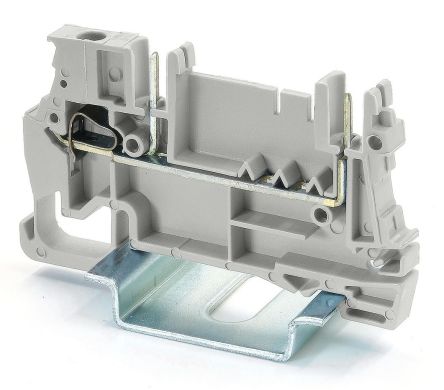 RS PRO Grey, 2.5mm², 1-Level, Spring Termination [0]; 262-4171