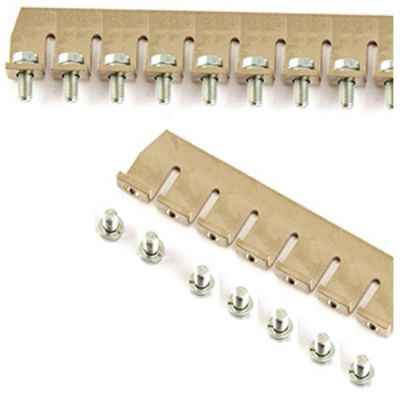 RS PRO Jumper Bar for Use with RS Pro 16-25 Terminal Blocks, 85A [0]; 262-4184