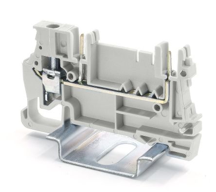 RS PRO Grey, 2.5mm², 1-Level, Cage Clamp Termination [0]; 262-4236