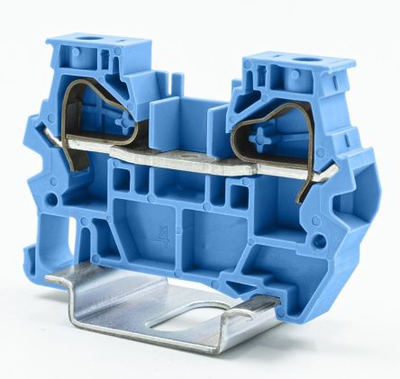 RS PRO Blue, 6mm², 1-Level, Spring Termination [0]; 262-4347