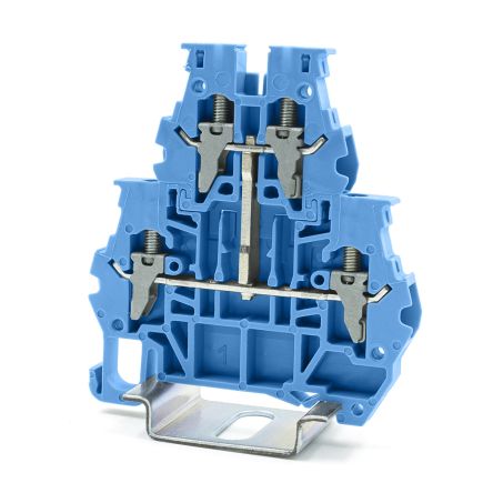 RS PRO Blue, 4mm², 2-Level, Clamp Termination [0]; 262-4375