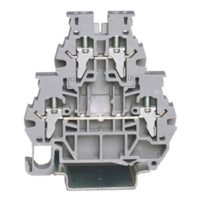 RS PRO Grey, 4mm², 2-Level, Clamp Termination [0]; 262-4379