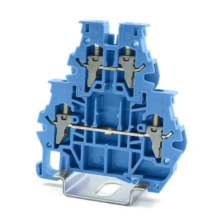 RS PRO Blue, 4mm², 2-Level, Clamp Termination [0]; 262-4380