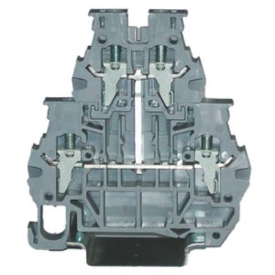 RS PRO Grey, 4mm², 1-Level, Clamp Termination [0]; 262-4381