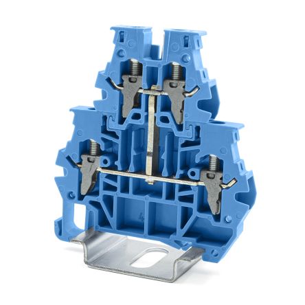 RS PRO Blue, 4mm², 1-Level, Clamp Termination [0]; 262-4382