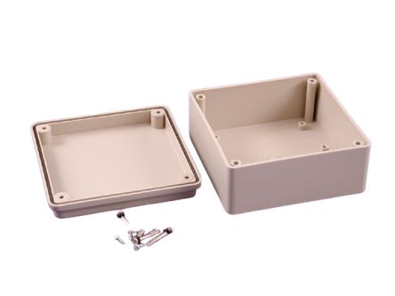 Hammond ABS Enclosure, 108 x 108 x 55mm [RS5105S]; 262-4426