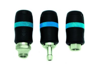 SAM Stainless Steel Female Safety Quick Connect Coupling, 1/4 in Female Threaded [19092S]; 262-5931