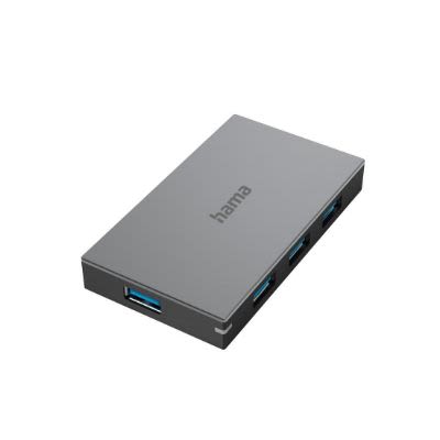 Hama 4 Port USB 3.0 USB A  Hub, USB Powered, 8.6 x 4.9 x 1.2cm [200115]; 262-8043