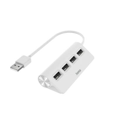 Hama 4 Port USB 2.0 USB A  Hub, USB Powered, 8.9 x 3.8 x 2.2cm [200120]; 262-8044