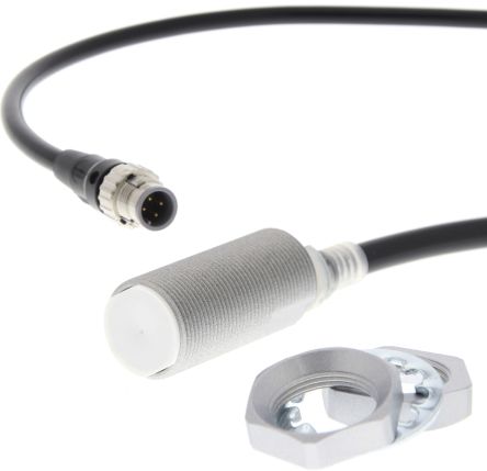 Omron Inductive Threaded Barrel Proximity Sensor, M18, 11 mm Detection, 2-Wire NO, 10 → 30 V dc [E2EQ-X11D118-M1TGJ-T 0.3M]; 262-8718