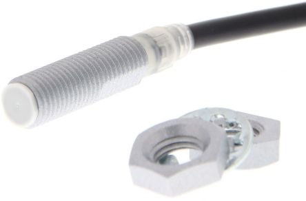Omron Inductive Threaded Barrel Proximity Sensor, M8, 3 mm Detection, 2-Wire NO, 10 → 30 V dc [E2EQ-X3D18 2M]; 262-8720